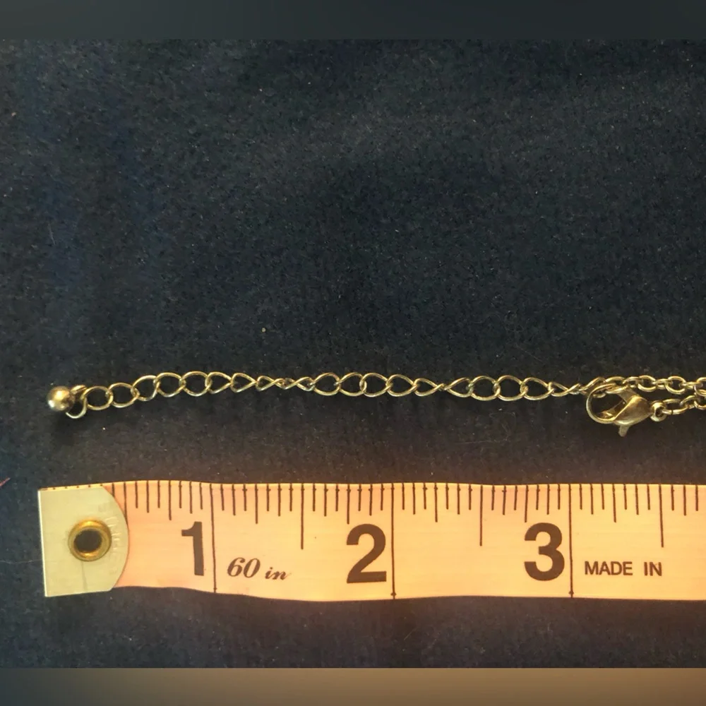 Elegant Silver With White Rhinestones Anchor Pendant Necklace - Picture 4 of 4